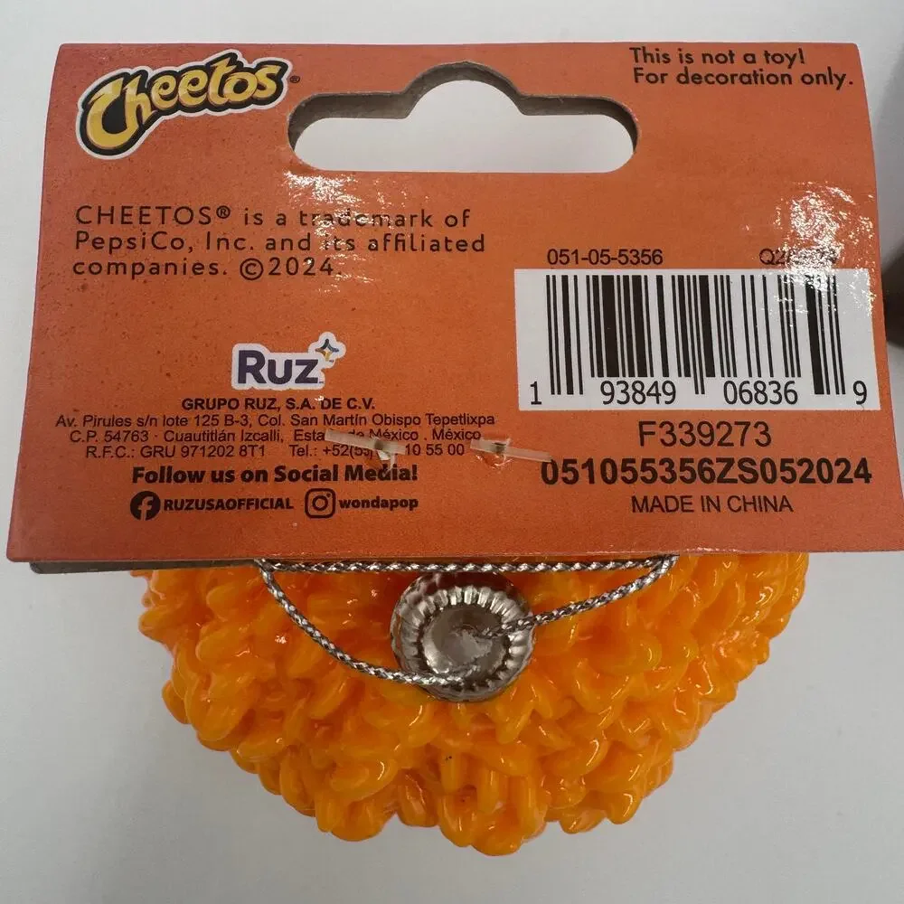 Novelty Christmas Ornament‎ Lot Cheetos Captain America Popsicle Beaded NEW